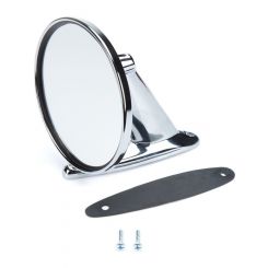 Specialty Products Chrome Mirror Car Side Universal 4.75in Round