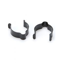 Ti22 Performance Brake Line Clip 1.25in Stainless Steel Pair Black