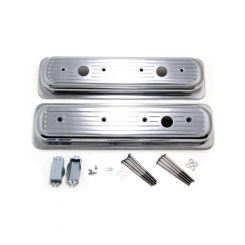 Trans-Dapt Aluminum Valve Cover For Late SBC Milled