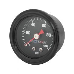 Proflow Fuel Pressure Gauge 0-100PSI Black / Black Face 40mm
