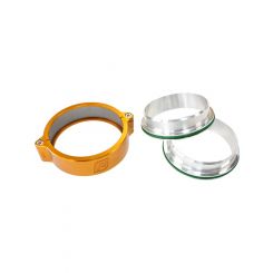 Aeroflow 2-1/2" Billet Intercooler Clamp w/ Weld Flanges Gold