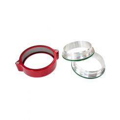 Aeroflow 2-1/2" Billet Intercooler Clamp w/ Weld Flanges Red