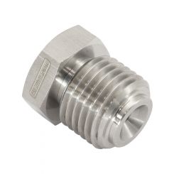 Aeroflow Stainless Steel Inverted Flare Hex Port Plug 9/16"-18