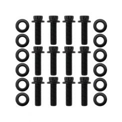 Aeroflow M8 x 1.25mm Header Bolts 0.984" 12 Point Head Pack of 12