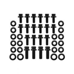 Aeroflow Oil Pan Bolt Kit Black Finish For Holden V8 253-308