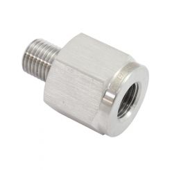Aeroflow 3/8"-24 Male Reducer to Female Inverted Flare M10x1.00
