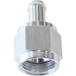 Aeroflow Straight Hose Barb 5/16" to -8AN Female Silver Finish