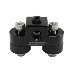 Aeroflow Pressure Sensor Block Black Finish 3 x 1/8" NPT Ports
