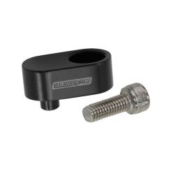 Aeroflow Water Cross-Over Block Off Black For GM LS Series