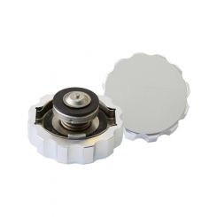 Aeroflow Billet Radiator Cap 21 psi For 42mm Water Neck Silver