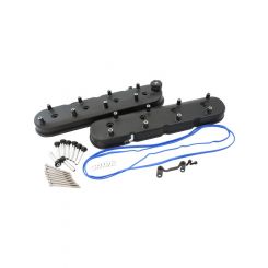 Aeroflow Factory Valve Cover Set Tall Height Black For GM LS