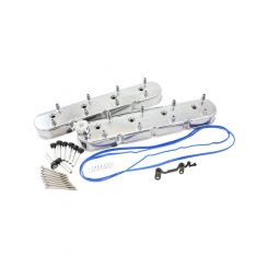 Aeroflow Factory Valve Cover Set Tall Height Polished For GM LS