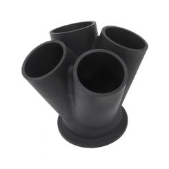Aeroflow 4 into 1 Round Turbo Merge Collector with 1-1/2" Tube