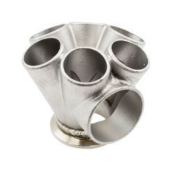 Aeroflow 6 into 1 Round Turbo Merge Collector V-Band Flange 50mm