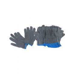 Aeroflow Multi Purpose Cotton Mechanic Gloves Grey Pair of 12