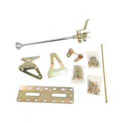 Lokar Case-Mount Transmission Shifter 16.000 in. Single Bend Brushed