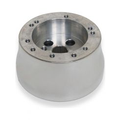 RPC 5/6 Bolt Billet Steering Wheel Adapter Polished