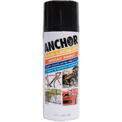Anchor Lacquer Paint Aerosol Spray Satin Black 300g