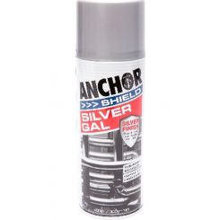 Anchor Shield Metal Anti Rust Paint Aerosol Spray Silver Gal 300g