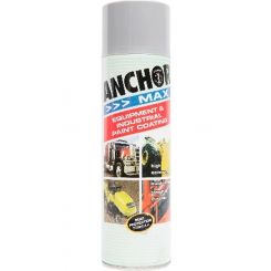 Anchor Max High Gloss Enamel Paint Aerosol Spray Silver 400g