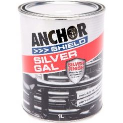 Anchor Shield Metal Anti Rust Paint Silver Gal 1L
