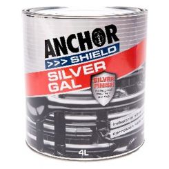 Anchor Shield Metal Anti Rust Paint Silver Gal 4L