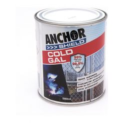 Anchor Shield Metal Anti Rust Paint Cold Galvanising 500ml