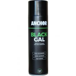 Anchor Black Gal Cold Galvanising Aerosol Spray Paint 400g