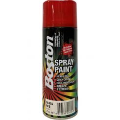 Boston High Gloss Quick Drying Aerosol Spray Paint Gloss Red 250g