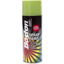 Boston High Gloss Quick Drying Aerosol Spray Paint Lime Green 250g