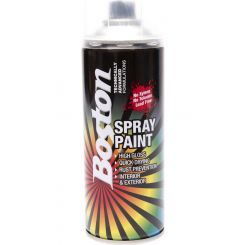 Boston High Gloss Quick Drying Aerosol Spray Paint Clear 250g