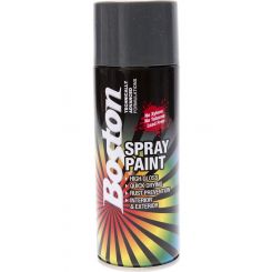 Boston High Gloss Quick Drying Aerosol Spray Paint Mid Grey 250g