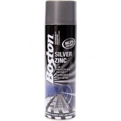 Boston Silver Zinc 2-in-1 High Quality Rust Prevention Spray Paint 400g