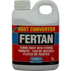 Chemtech Fertan Rust Converter Non Toxic Non Flammable 1L