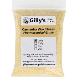 Gilly Carnauba Wax Flakes Pharmaceutical Grade 100g