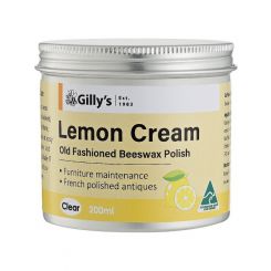 Gilly Old Fashioned Beeswax Cream Polish Lemon 200ml