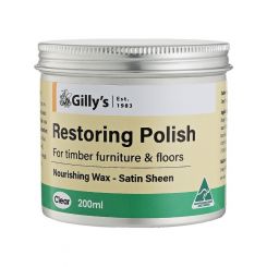 Gilly Restoring Polish Nourishing Wax Satin Sheen Clear 200ml