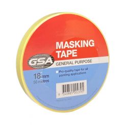 GSA General Purpose Masking Tape 18mm x 50M