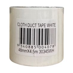 GSA High Quality Cloth Tape White 48mm x 4.5M