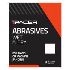 Pacer Wet & Dry Long Lasting Abrasive Sheet 2000 Grit 5 Pack
