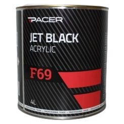 Pacer F69 Jet Black Acrylic Paint 4 Litre