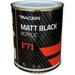 Pacer F71 Matt Black Acrylic Paint 1L