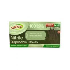 Sabco Nitrile Disp Gloves Medium Box 100