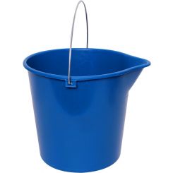Sabco Round Bucket 10L with Metal Handle Blue