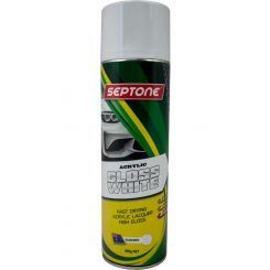 Septone Acrylic Paint Gloss White Aerosol 400g