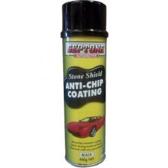 Septone Black Anti Chip Acrylic Paint Gloss Black Aerosol 400g