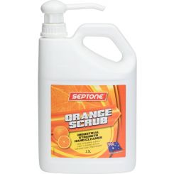 Septone Orange Scrub Industrial Strength Hand Cleaner Pump Pack 2.5L