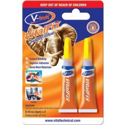 V-Tech VitalFix Super Glue Fast Acting and Quick Drying Twin Pack