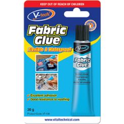 V-Tech Fabric Glue Water Based Adhesive 20g