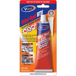 V-Tech Vital Red RTV Silicone Gasket Maker High Temp Resistance 85g